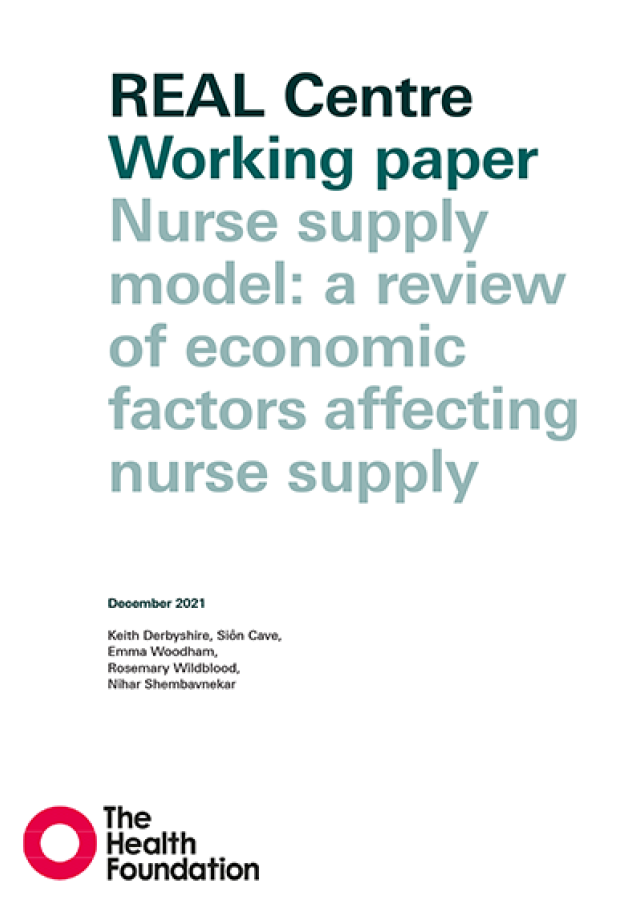 Nurse supply model: a review of economic factors affecting nurse supply