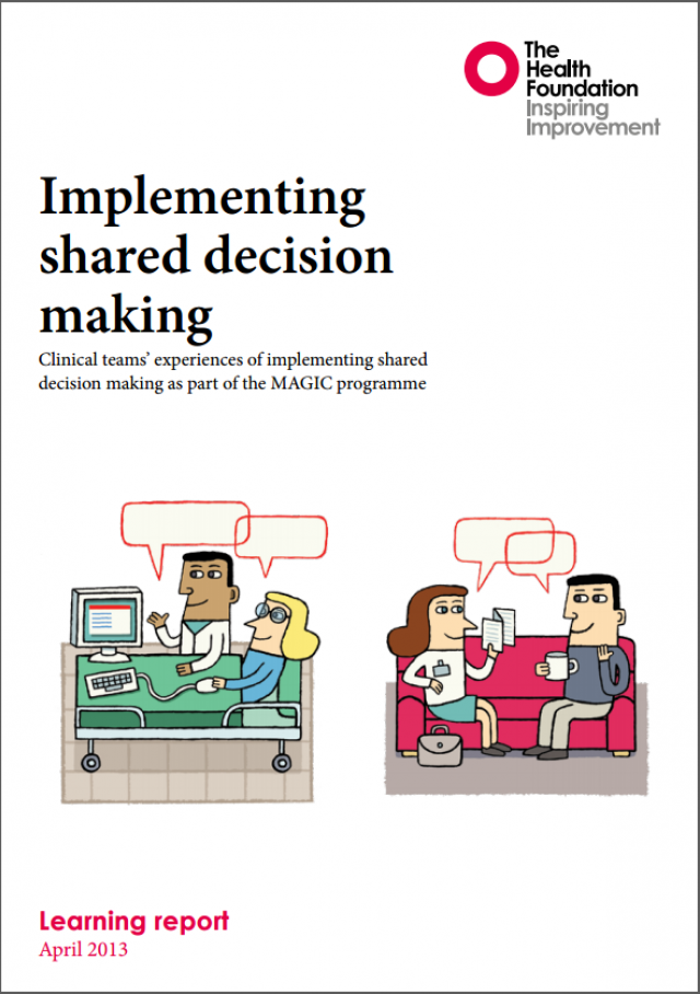 Implementing shared decision making - The Health Foundation