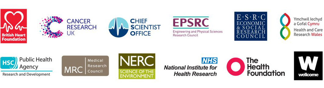 Logos for the partner organisations in the UKPRP, including the Health Foundation