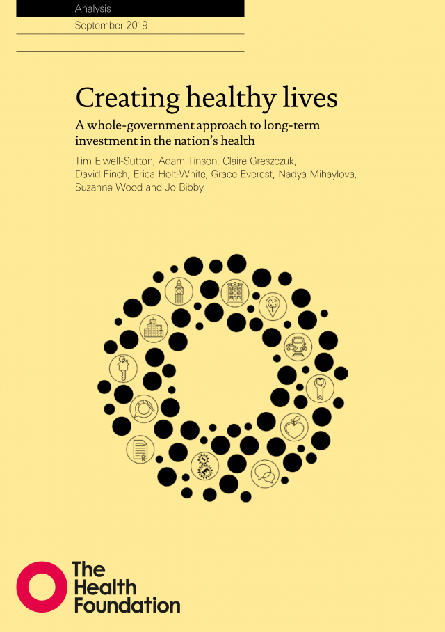 Creating healthy lives - Cover art