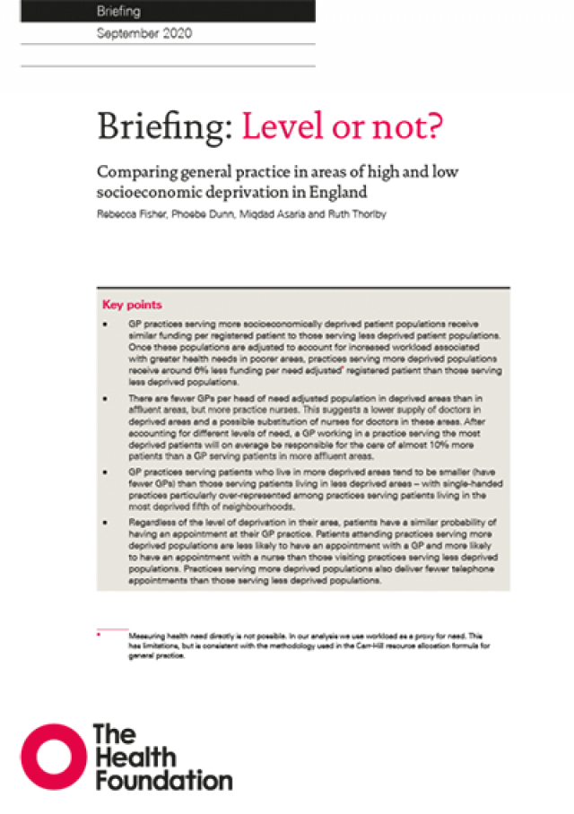 Level or not briefing cover